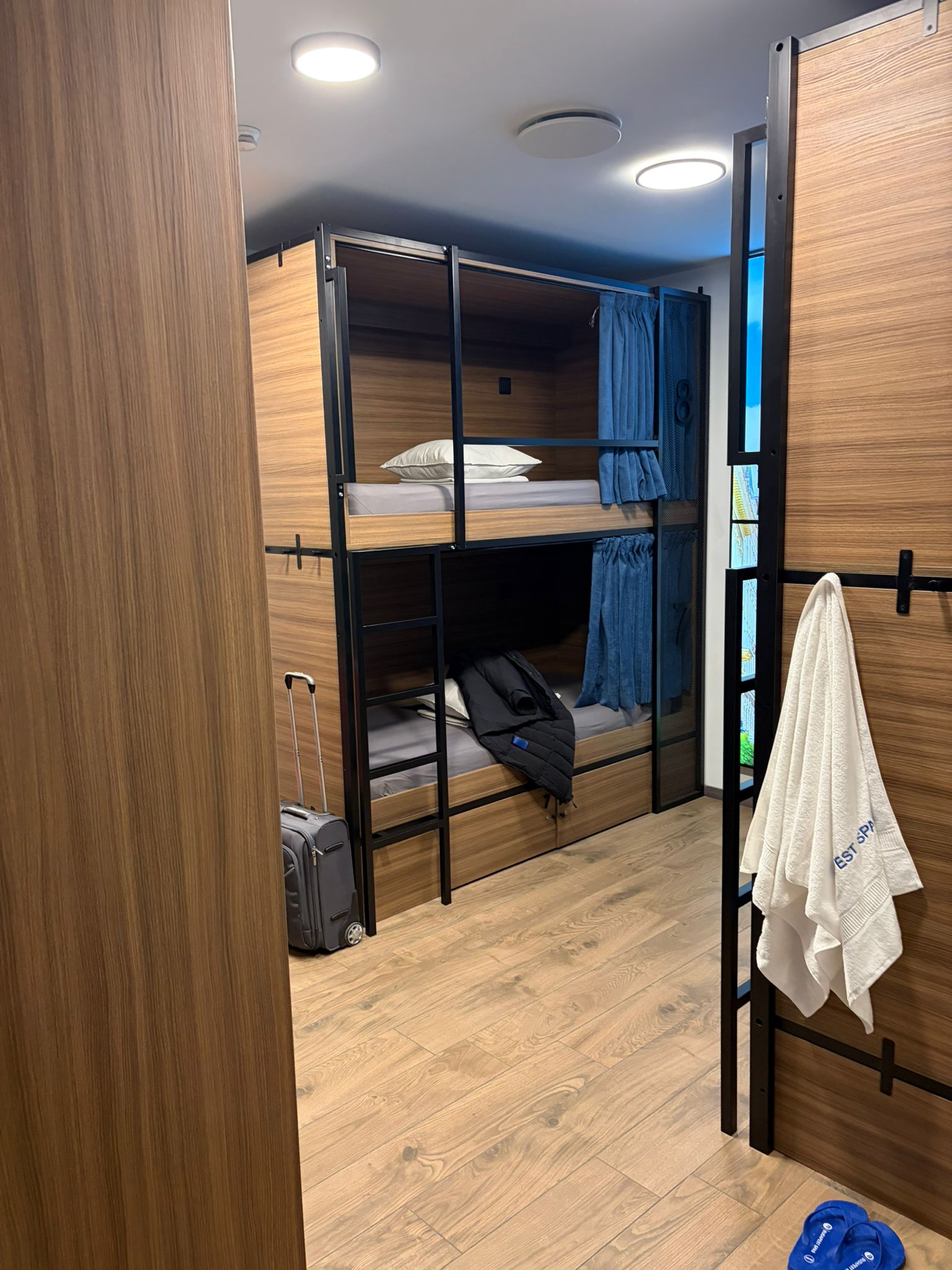 Mustache Hostel bunk beds